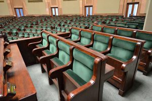 Ławy rządowe Sala Posiedzeń Sejmu